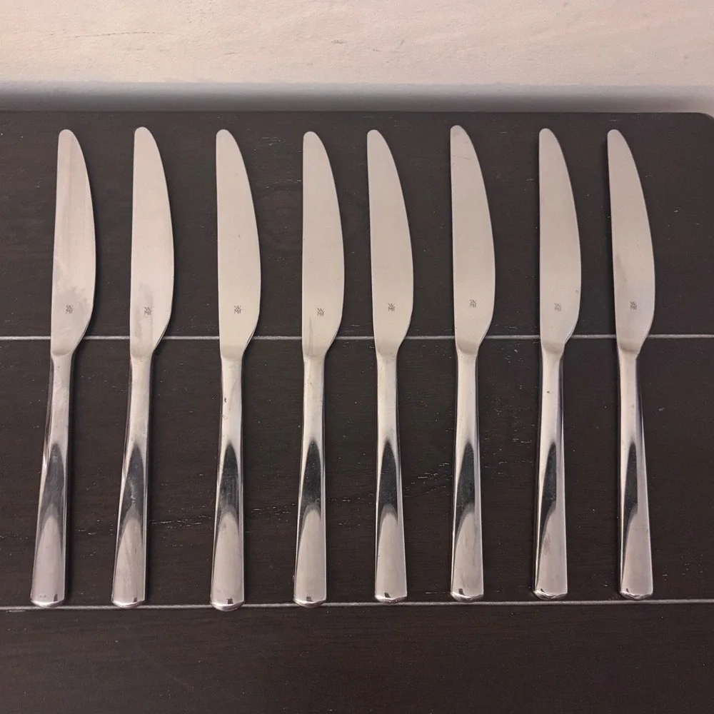 Modern Solid Knife Set Boston (Stainless) by WMF Flatware | Set‎ of 7